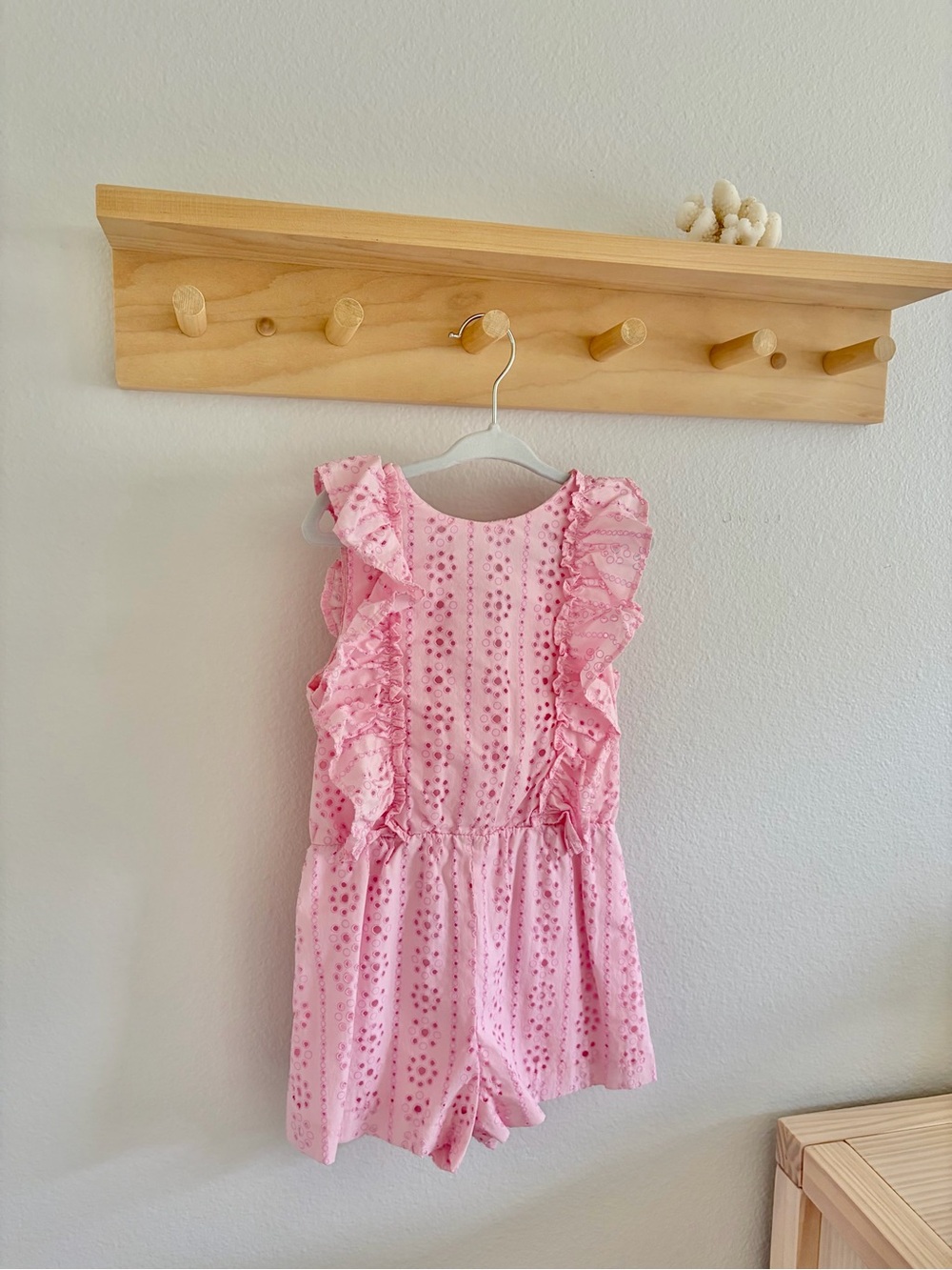 Zara Pink Ruffle Romper - Picture 3 of 6
